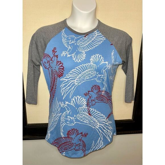 Lularoe Randy Eagle Print Shirt - Small - Picture 8 of 10